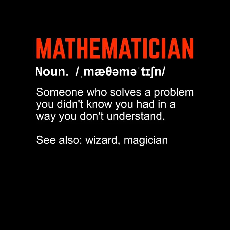 Mathematiker Definition Mathe Mathelehrer Geschenk