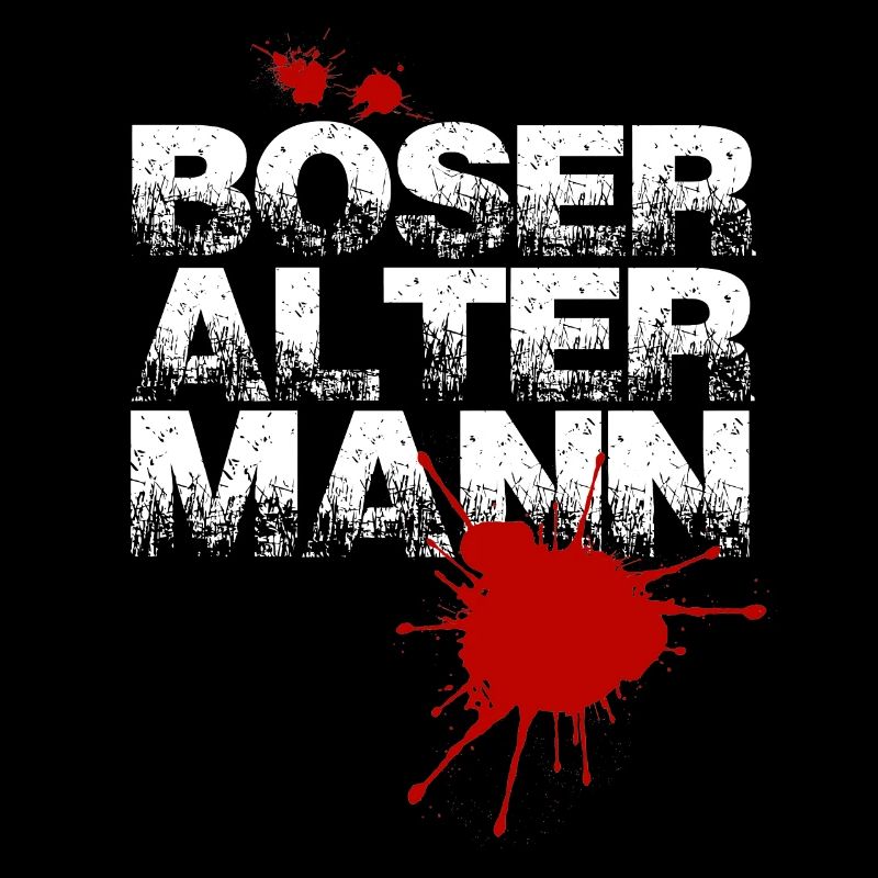 Geschenkidee lustig " Böser alter Mann "