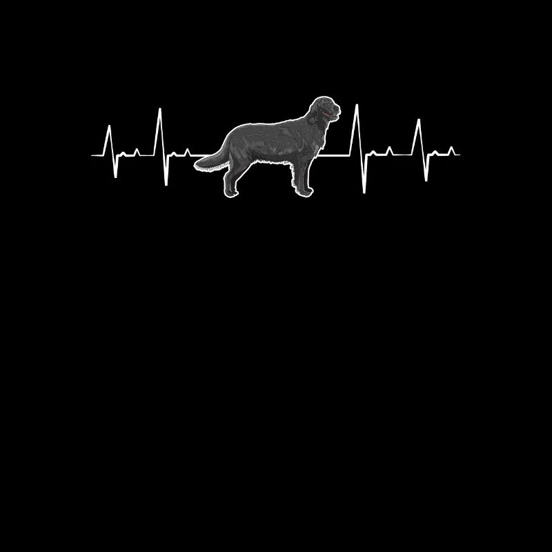 Flat Coated Retriever Herzschlag Geschenk