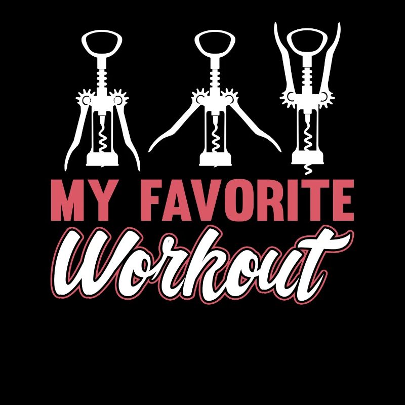 Wine Workout Corkscrew Red Wine White Wine Funny