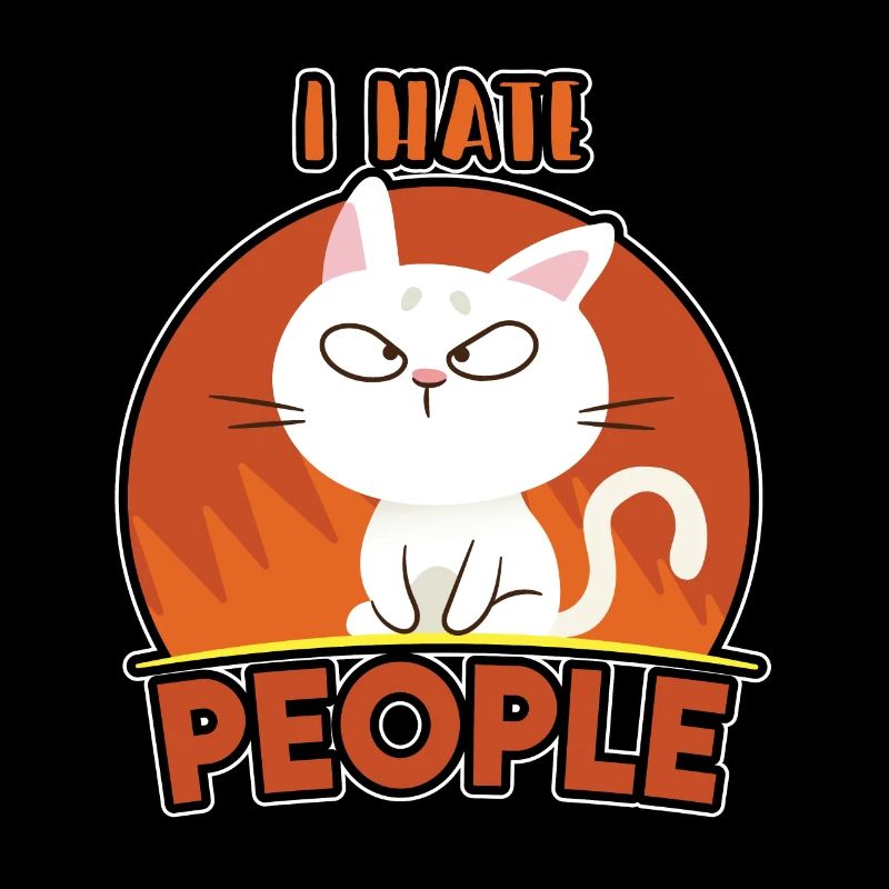 Cute Misanthrope Tshirt I hate People Gift