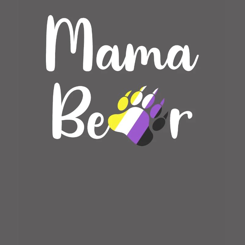 Non-Binary Mama Bear LGBTQ Mom Non-Binary Enby