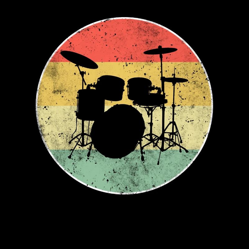 Schlagzeug Drums Drumkit Retro