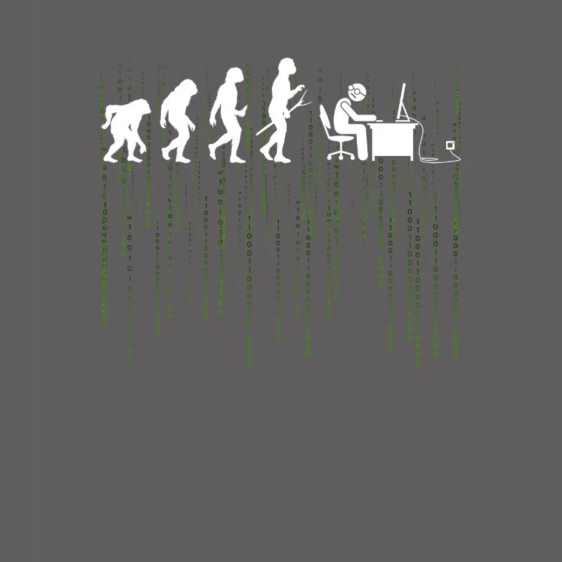 Evolution Computer Enticklung Bürarbeit Geschenk