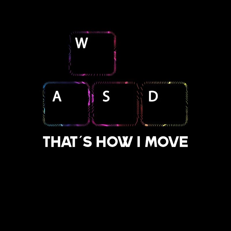 WASD Gaming Gamer PC Clavier Jeu DE JEU WASD