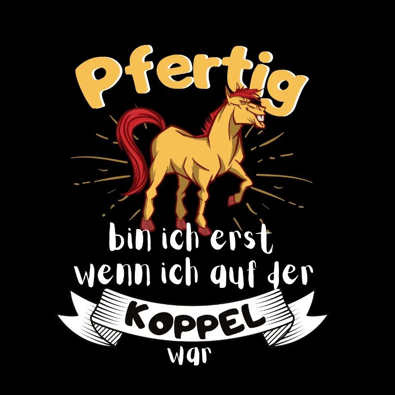 Pfertig mit Pferd Pferdefan und Reiterin