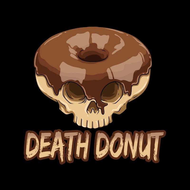 Death donut for a pastry sweets