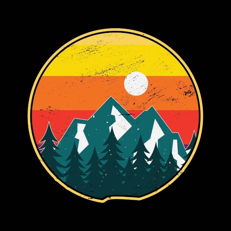 Vintage Mountain Retro