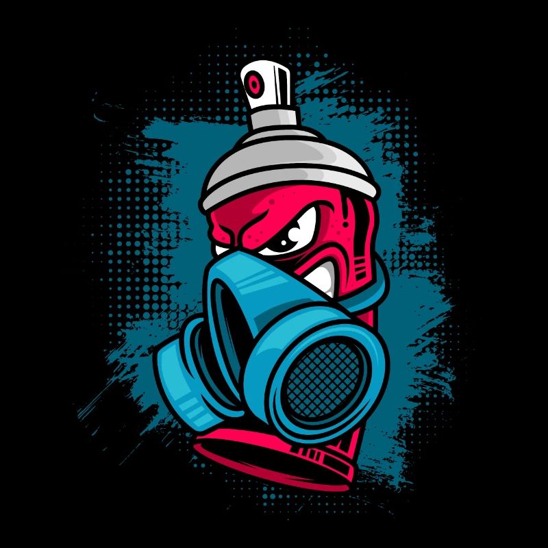 Spray Can Painter Art Graffiti