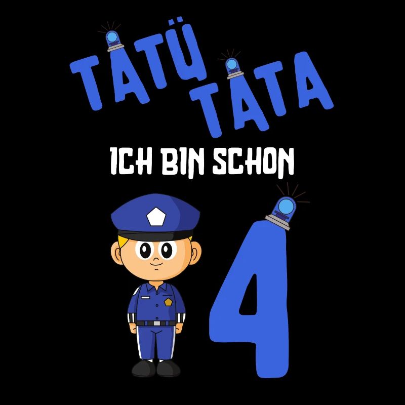 4 Jahre 4. Geburtstag Polizei Kindergeburtstag