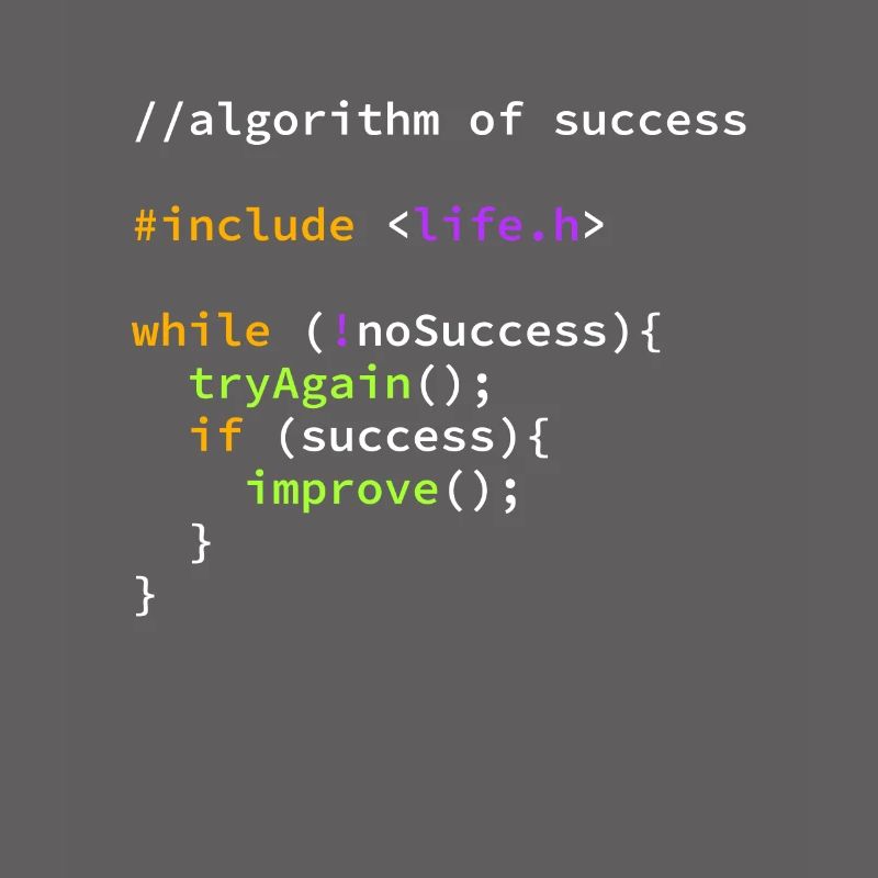 Erfolg erfolgreicher Programmierer Algorithmus