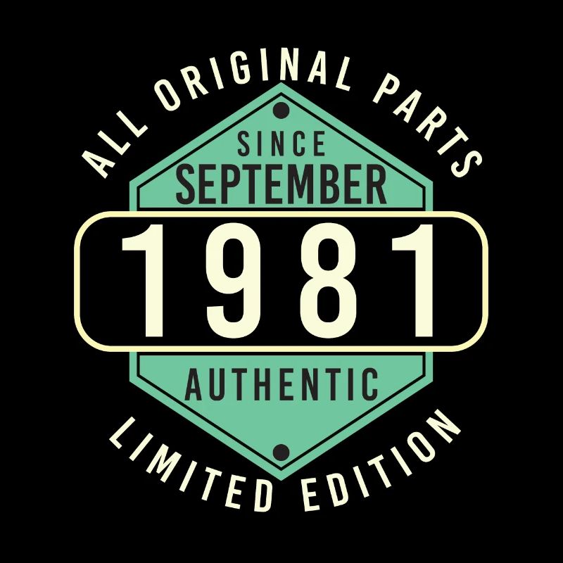 1981 In September Retro Gift