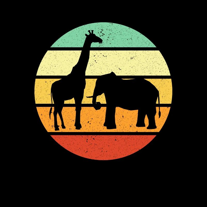 Zoo Visitors Animal Fan Gift Zoo Giraffe Elephant