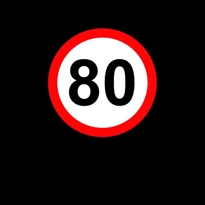 80th Birthday 80 Years 80s Gift Men