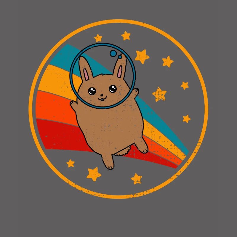 Lapin géant flamand dans l’espace