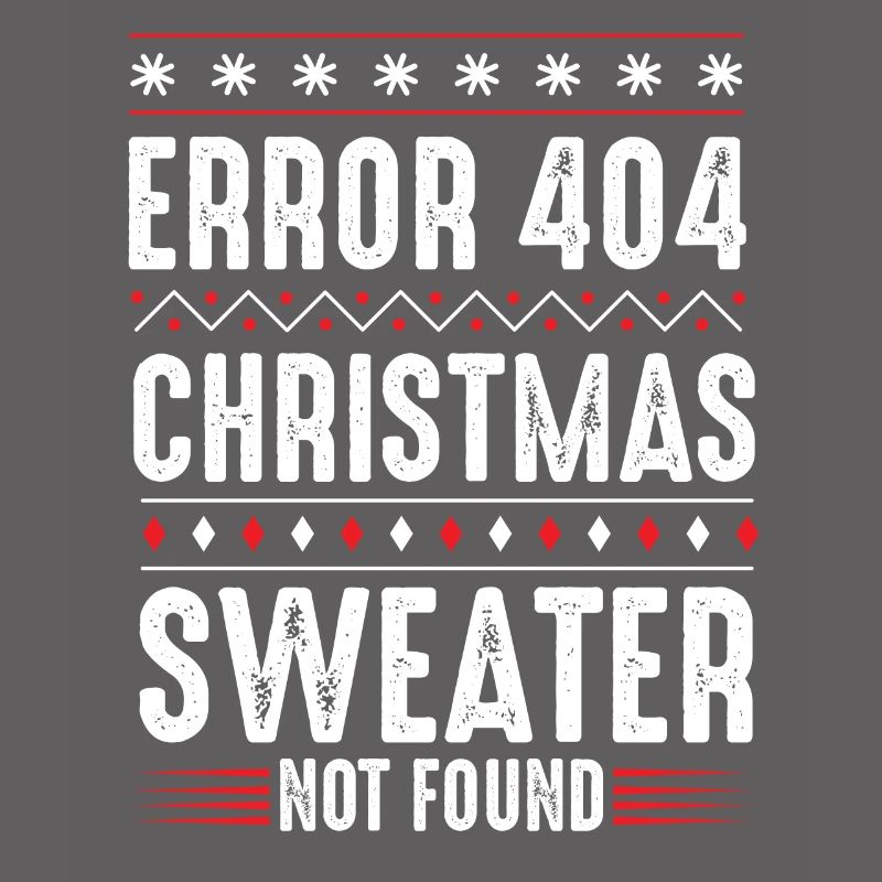 Error 404 Christmas Sweater Not Found Computer