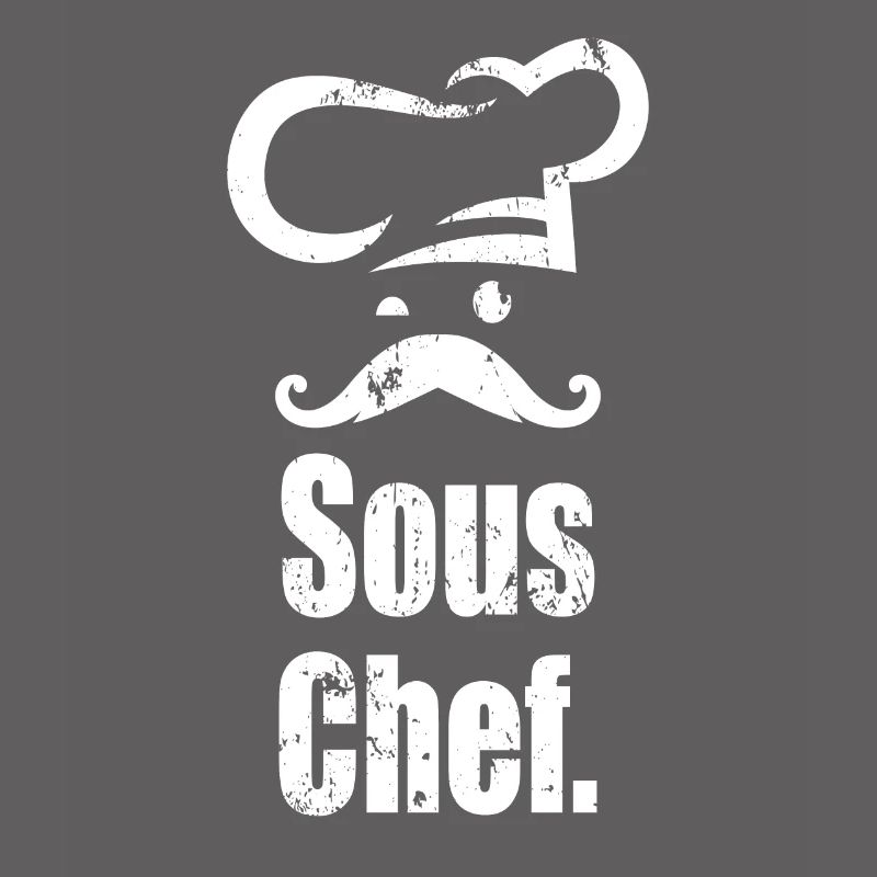 Sous Chef - Head Chef Chef with mustache