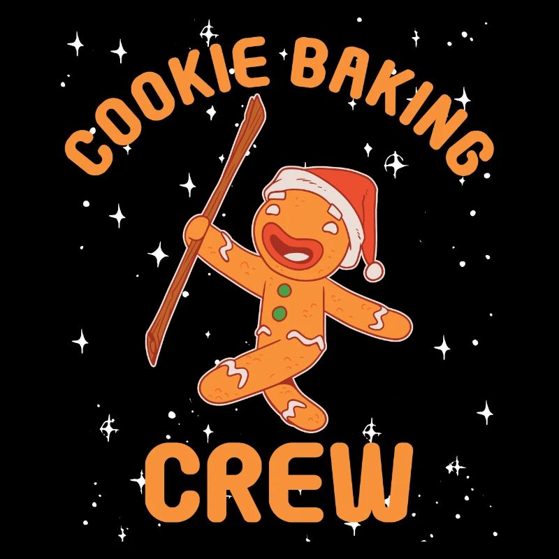 Cookie Baking Crew Gingerbread Pastry Christmas