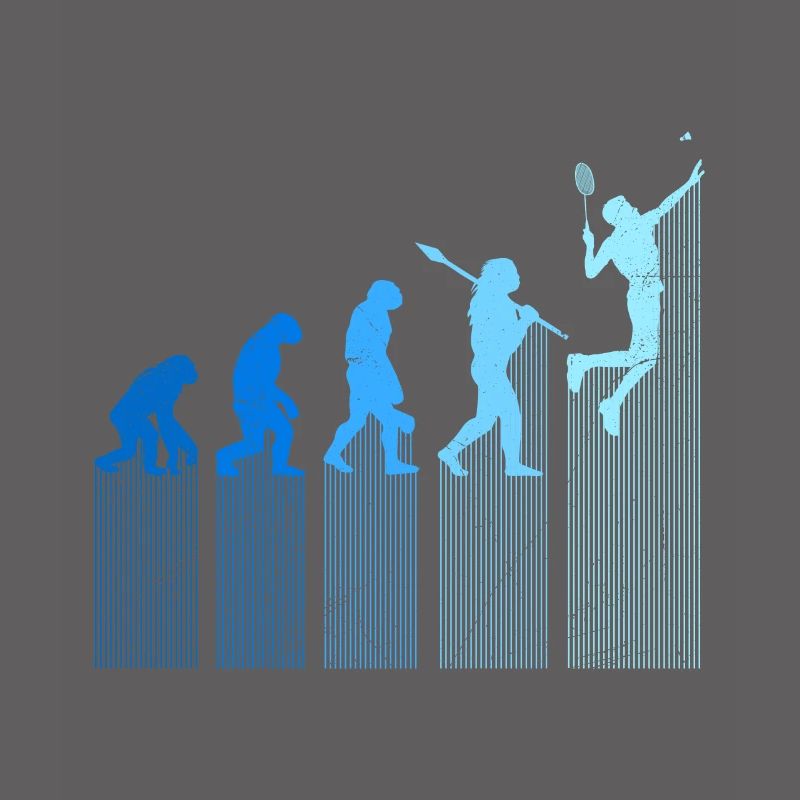 Badminton Player Evolution Monkey Human Development