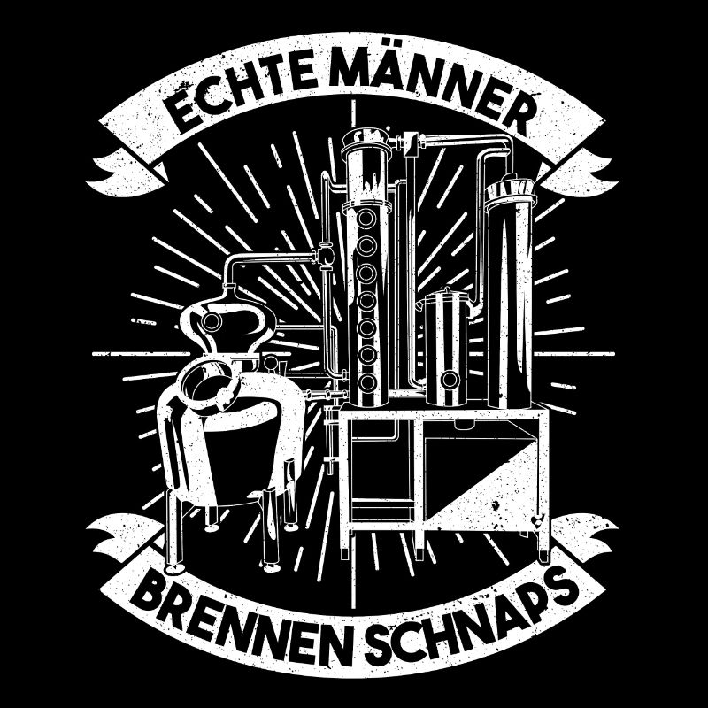 Echte Männer Brennen Schnaps Schwarzbrenner