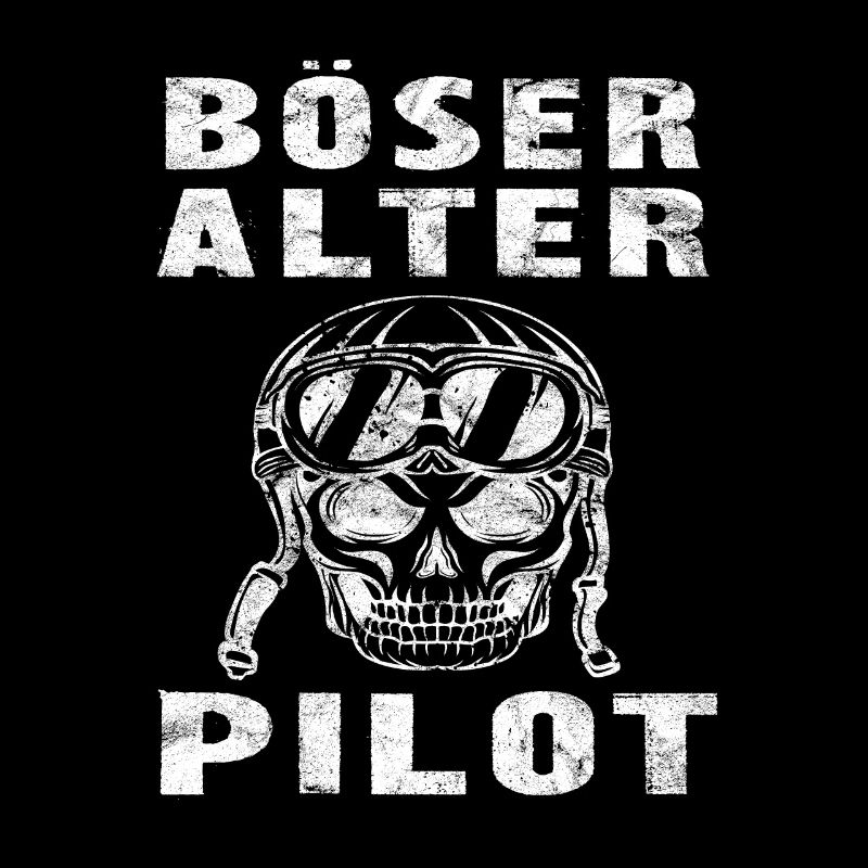 Böser Alter Pilot Flugzeug Flieger Piloten