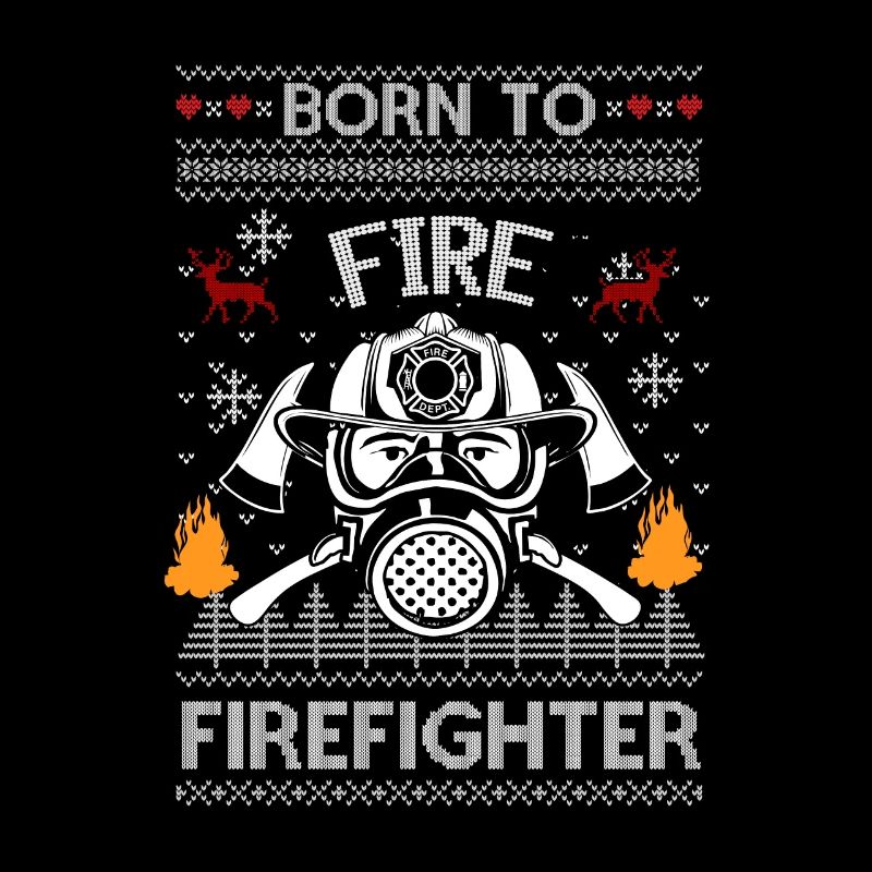 Fire Brigade Beer Ugly Christmas Sweater Gift