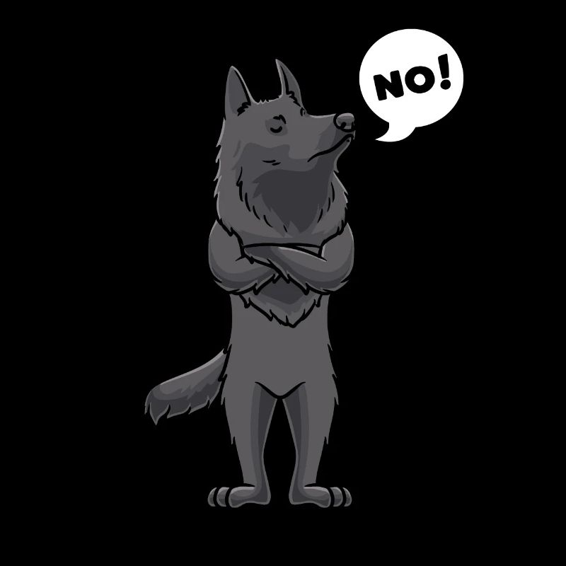 Stubborn Groenendael Dog Belgian Shepherd