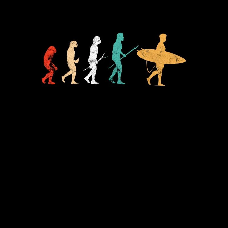 Surfing Evolution Surfer Surfergirl Gift