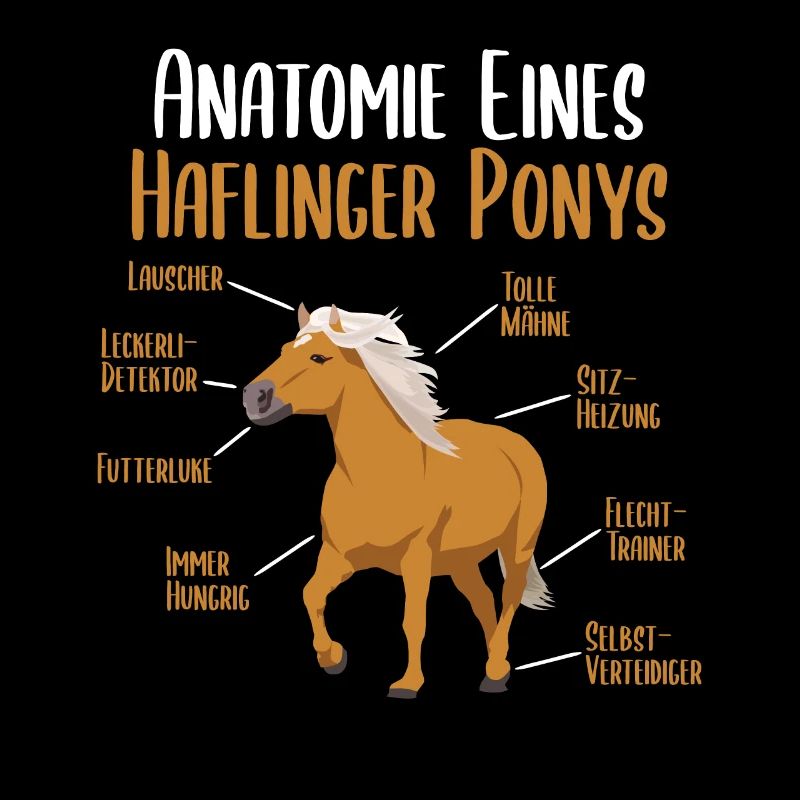 Anatomie eines Haflinger Ponys - Haflinger Pferd