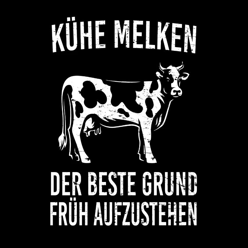 Kühe melken lustiger Spruch
