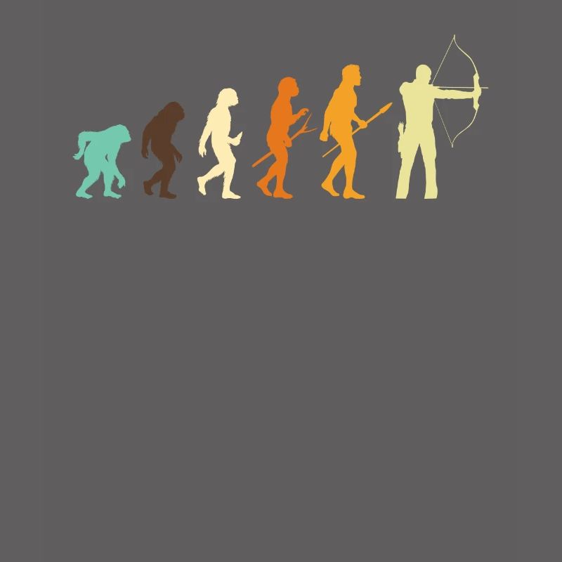 Evolution Bogenschießen Bogenschütze Geschenk