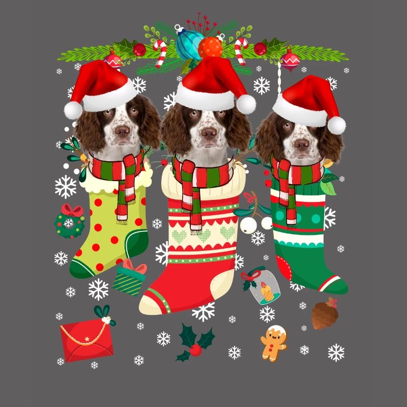 Pull de Noël moche Deutsch Springer Spaniel