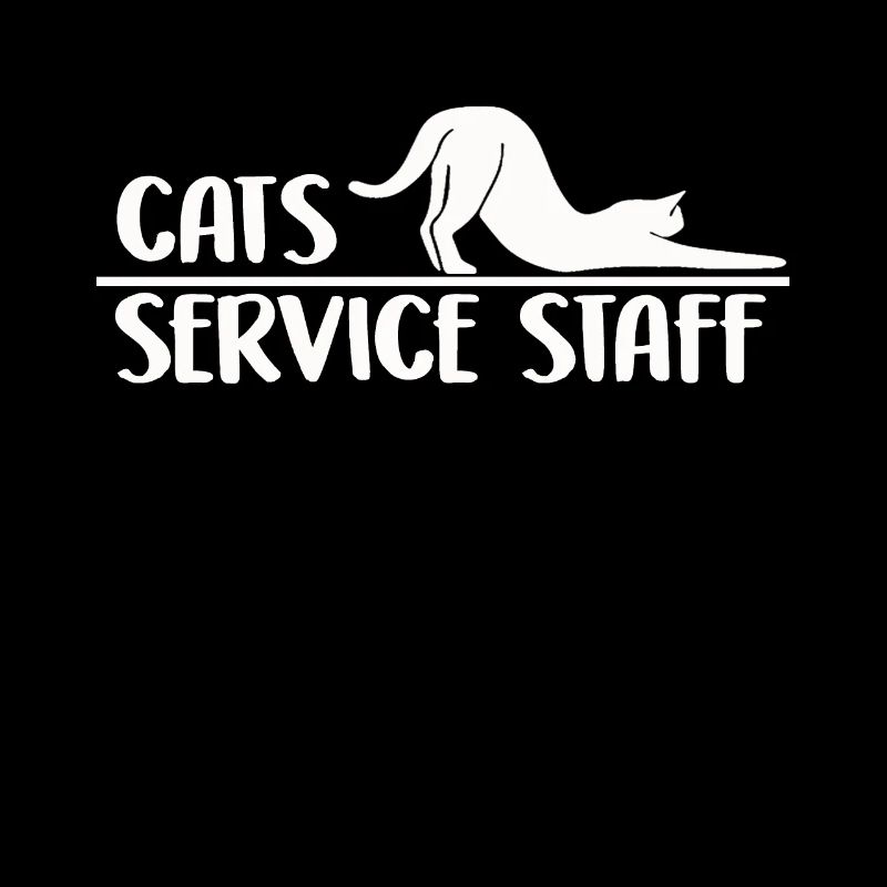 Personnel du service aux chats Mignon Propriétaire de chat Chats