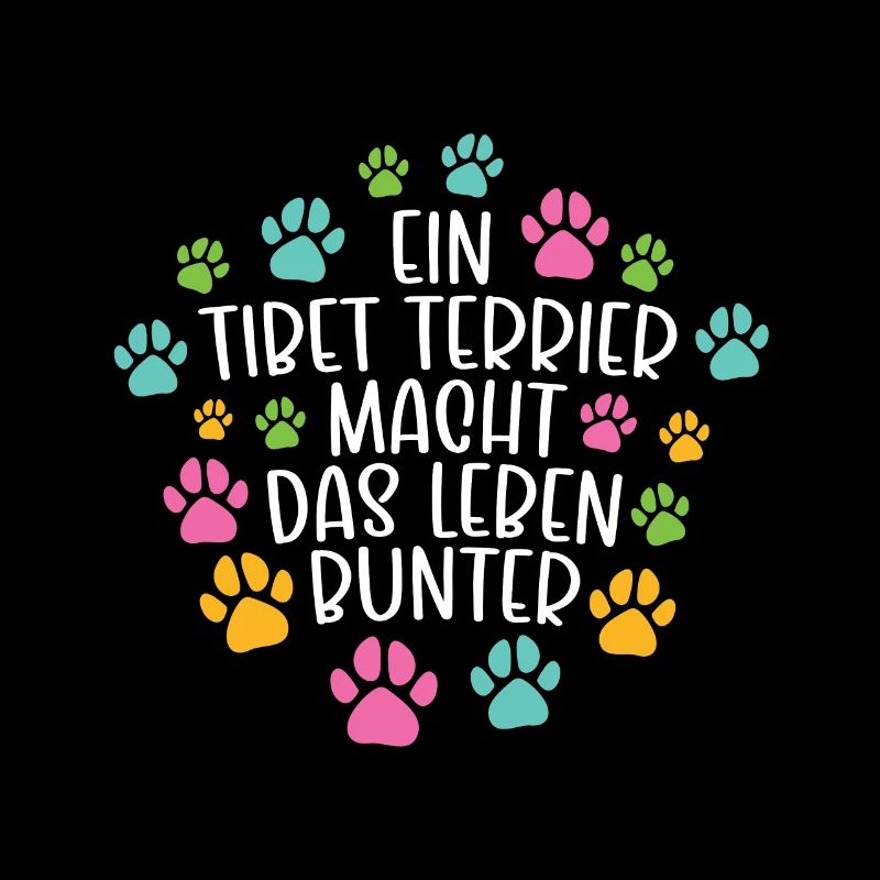 Tibet terrier machen Leben bunter Hund