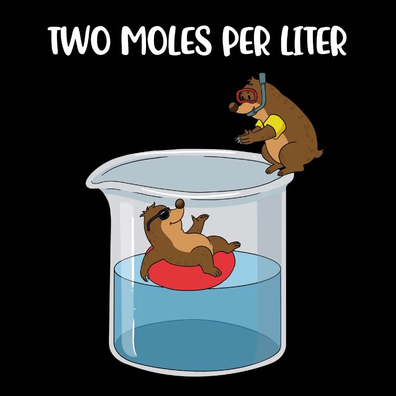 Two Moles Per Liter Chemistry Gift
