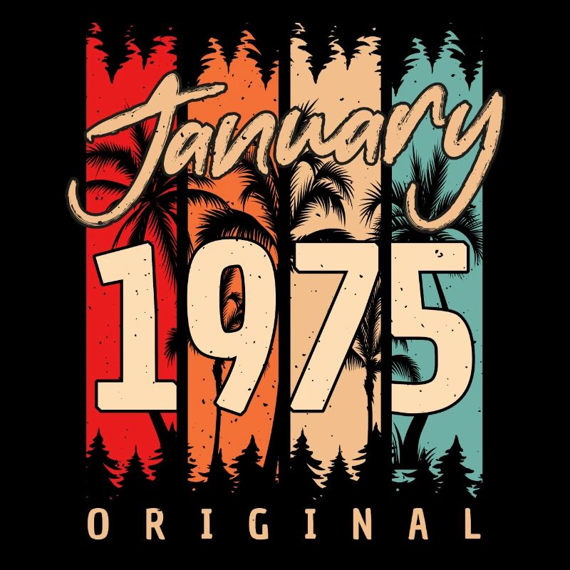 Janvier 1975 Original Retro