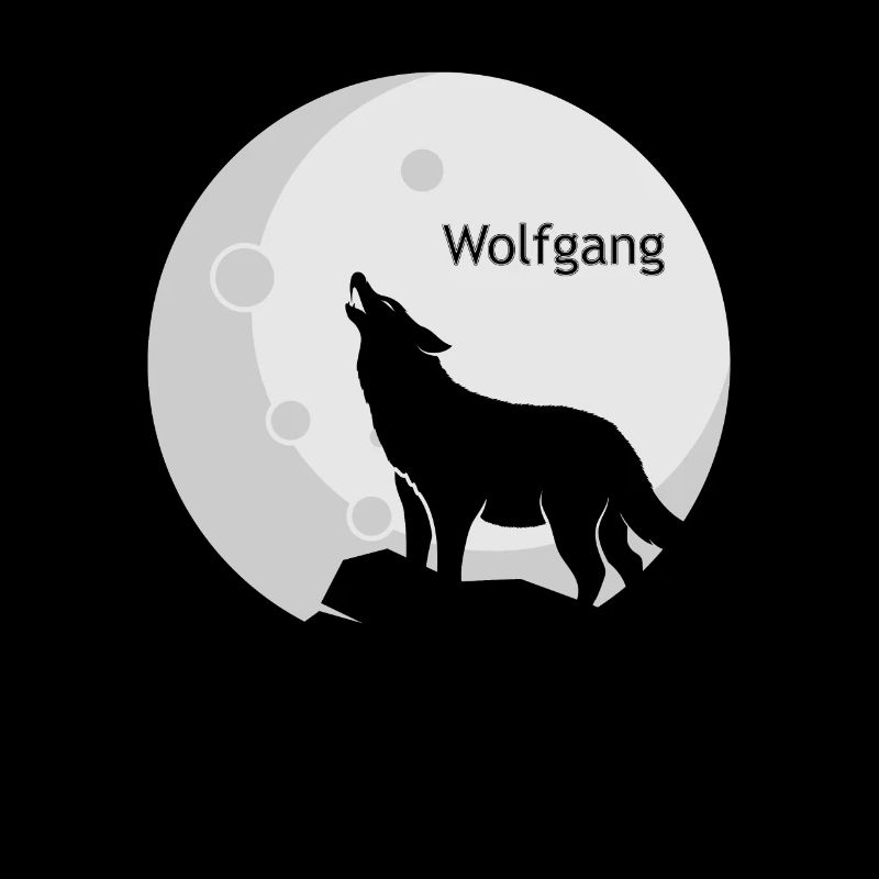 WOLFGANG Name Wolf Outfit for Name Day with Name