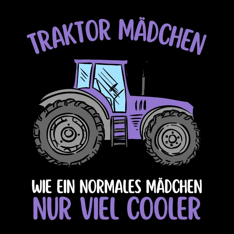Traktor Mädchen Landwirt Trecker