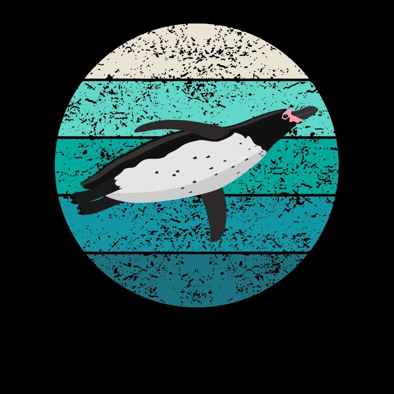 Pinguin Seevogel Meeresvogel Retro Geschenk