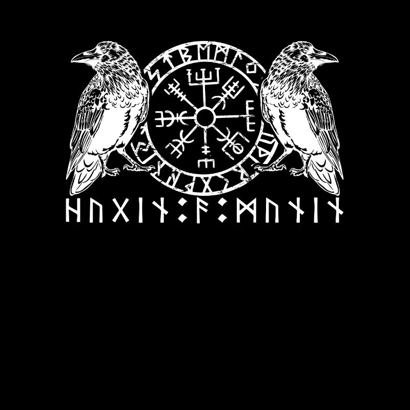 Wikinger Vanheimr Hugin & Munin Raben Odins