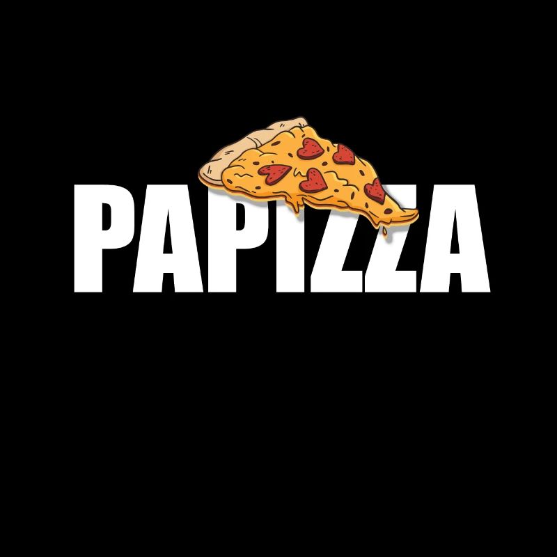 Fête des Pères Tshirt Pizza Papa Papa Papa Papa Papi Papa