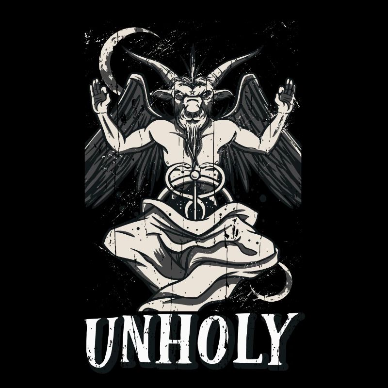 Baphomet Devil Tarot Card Occult Unholy Gothic