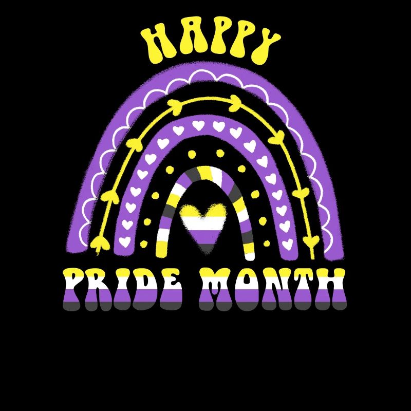 Happy Pride Month Nonbinary Regenbogen