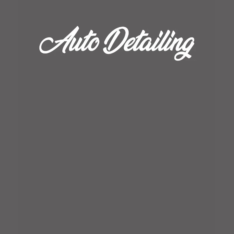 AUTO DETAILING CURSIVE TEXT NOVELTY HOBBY