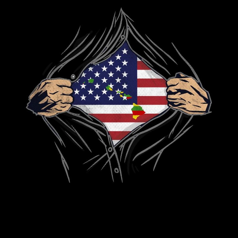 Rip Reveal America Drapeau de l’État d’Hawaï