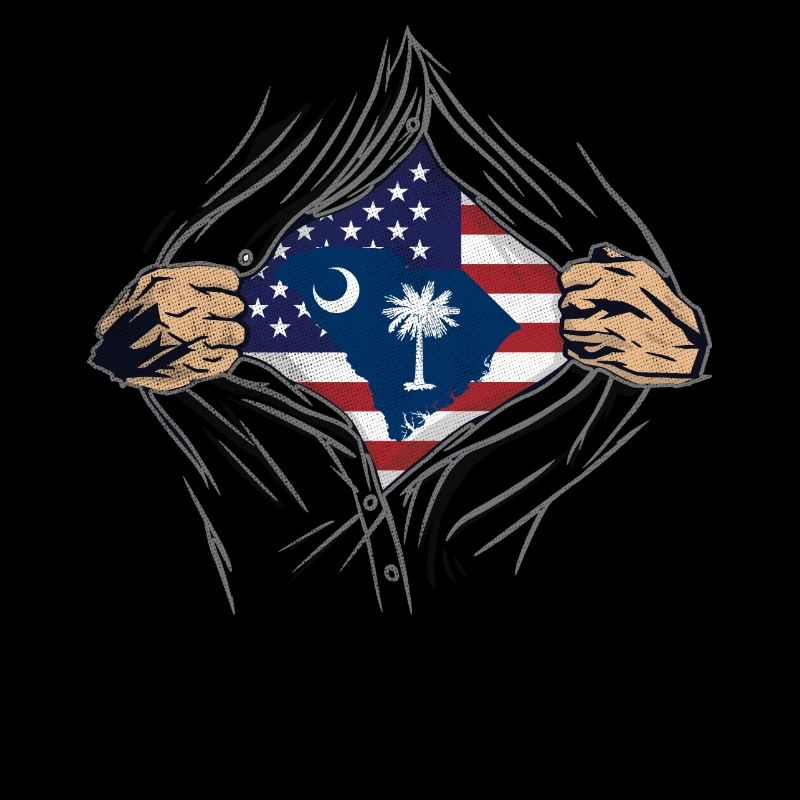 Rip Reveal America Drapeau de l’État de Caroline du Sud