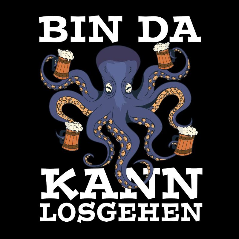 Bin da Kann losgehen Oktopus Achtarmig