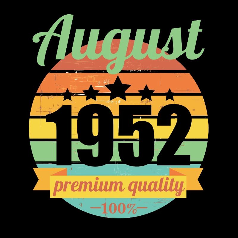 Born August 1952 70 years 70s 70th birthday