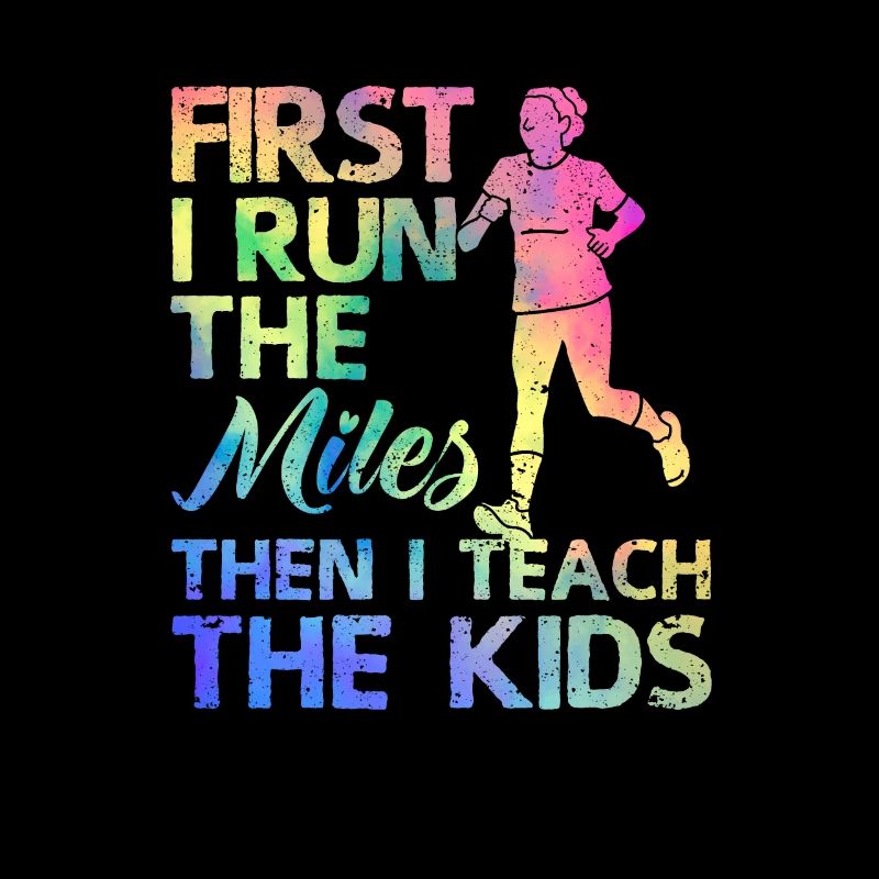 Professeur Running First je cours les kilomètres, puis