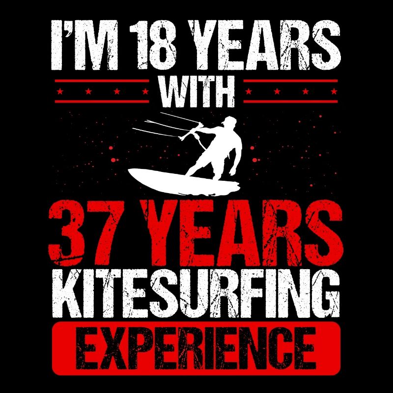 55 Year Old Kitesurfer Kiteboarding 55 Birthday